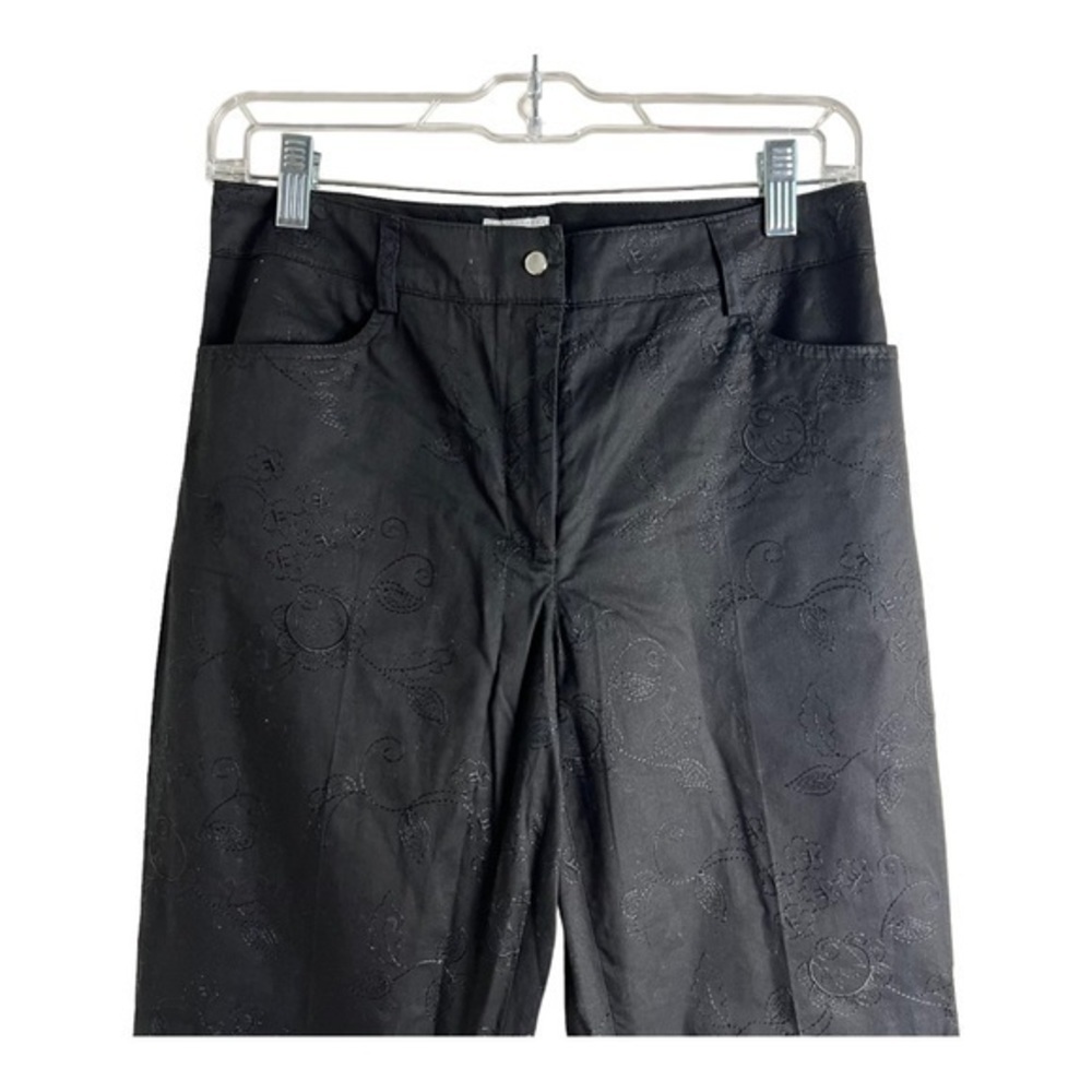 Como Sport Casual Embroidered Pant Size 4 - Picture 3 of 8